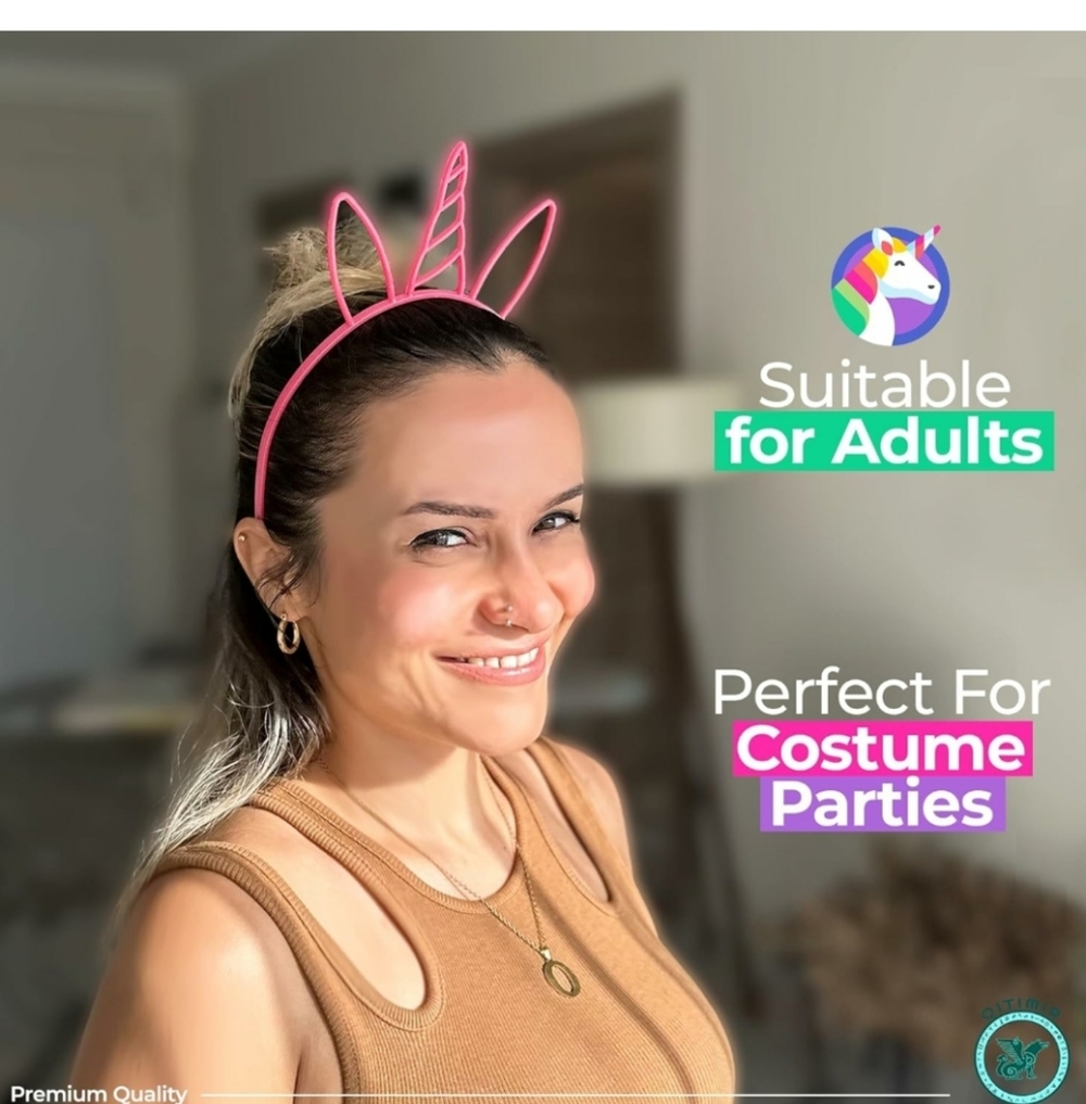 12 pcs Unicorn Headband for Girls - Picture 3 of 6